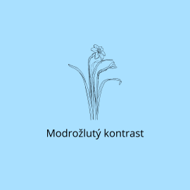 Modrožlutý kontrast