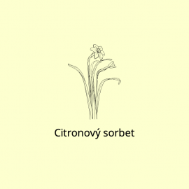 Citronový sorbet